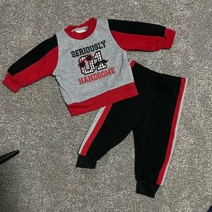 ⭐️3/$15 baby boys jogger set “Seriously handsome” 3-6 months